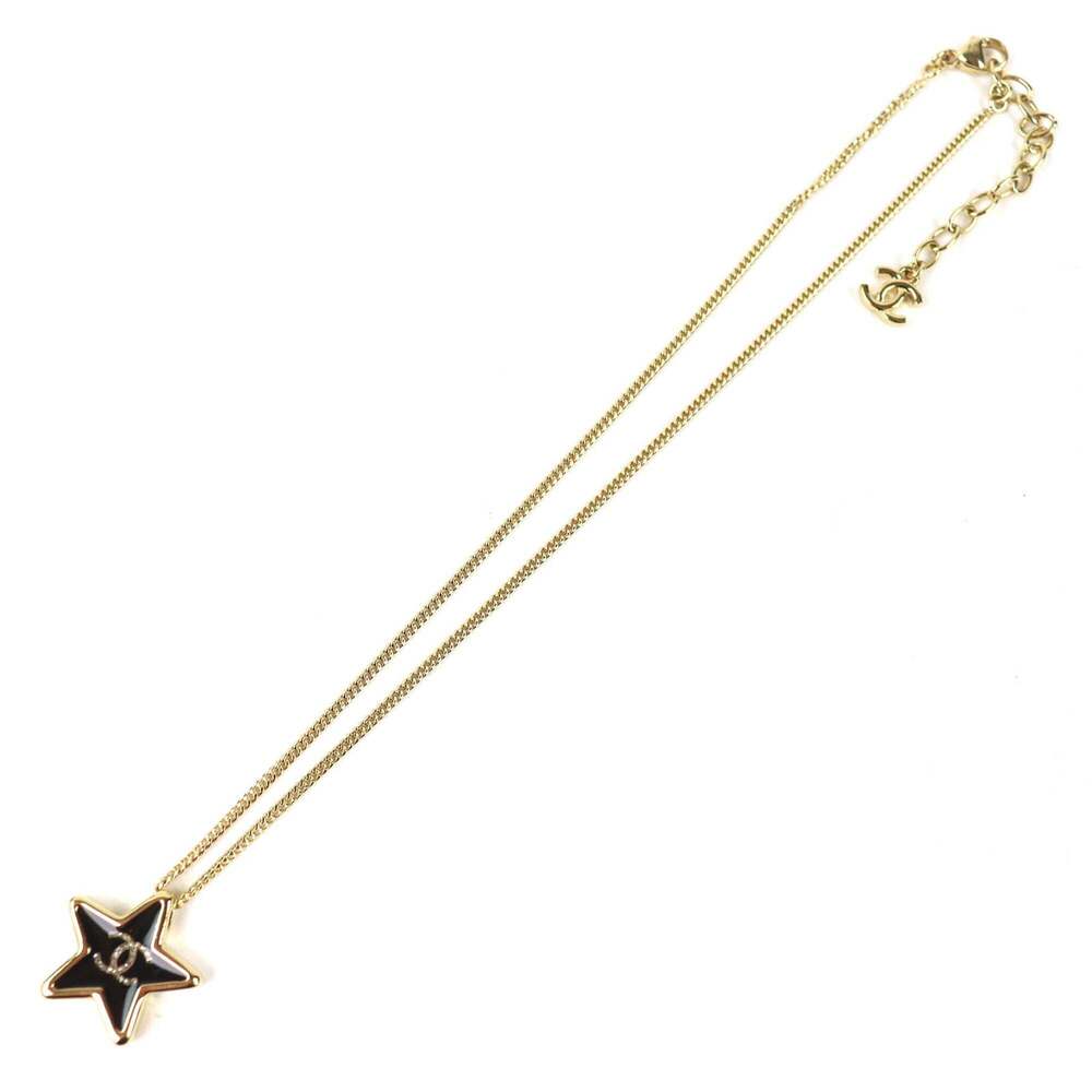 CHANEL Black Logo Necklace - Picture 4 of 9